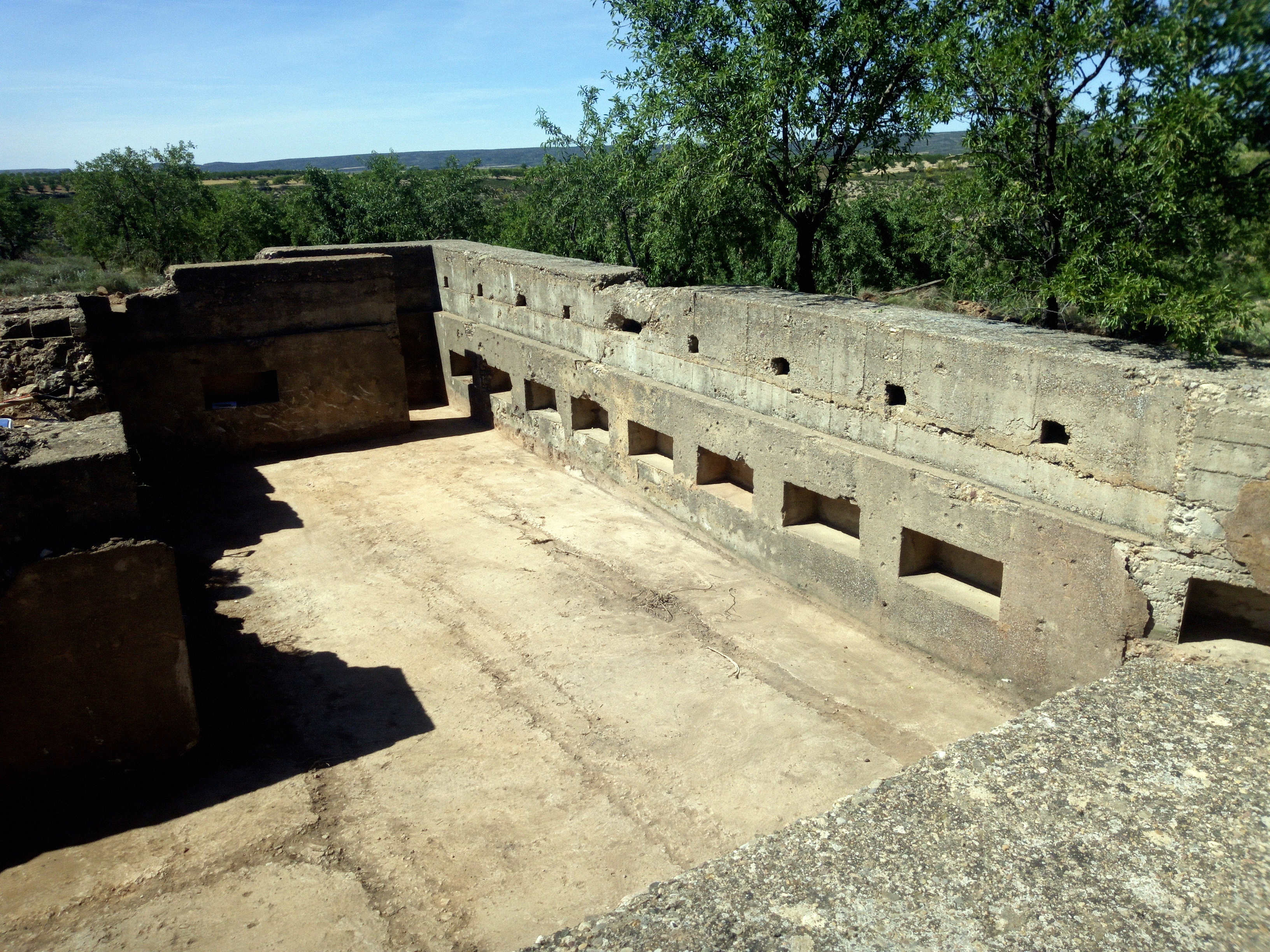 Imagen de un fortín de Villanueva de Huerva