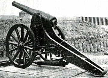 Obús de Bronce de 150 mm Mata Modelo 1891