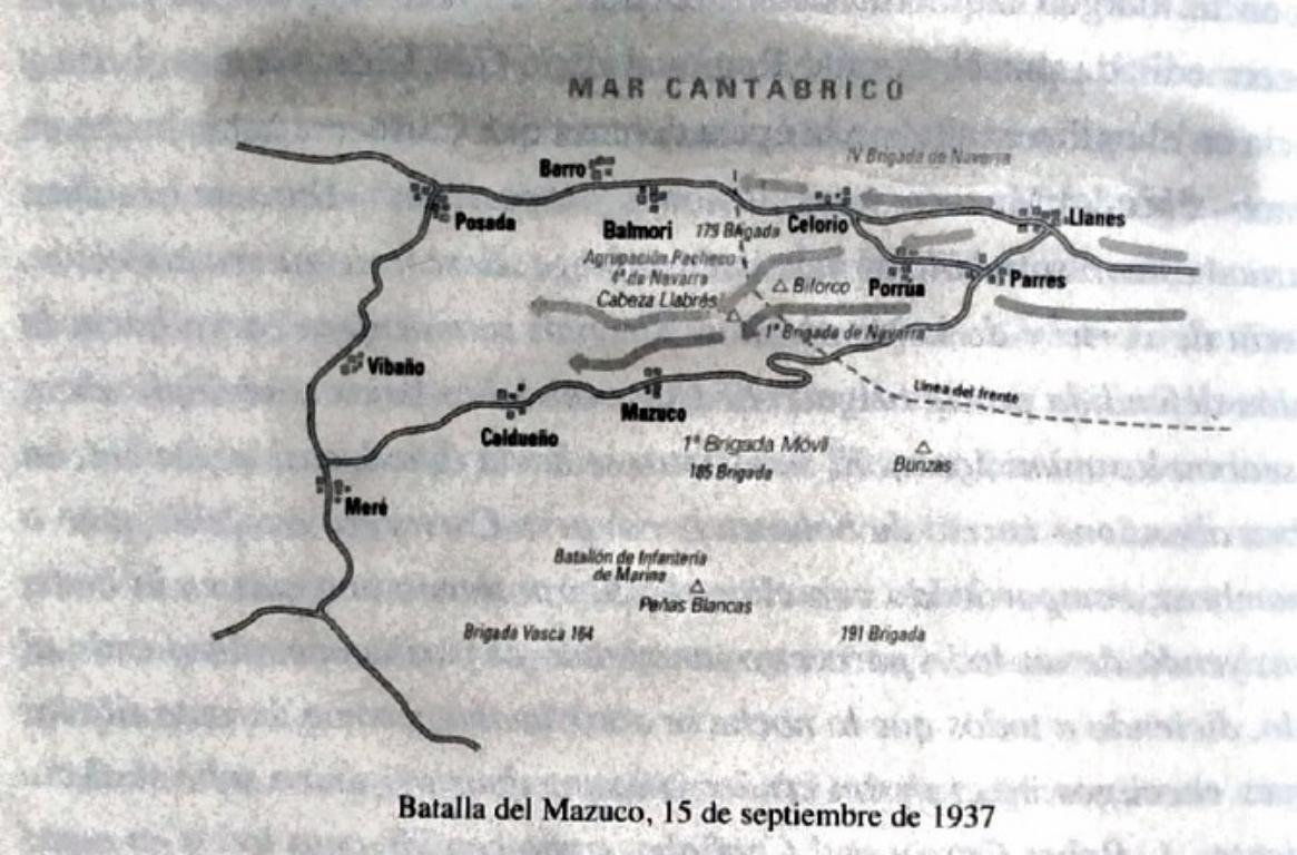 Mapa de la Batalla del Mazuco
